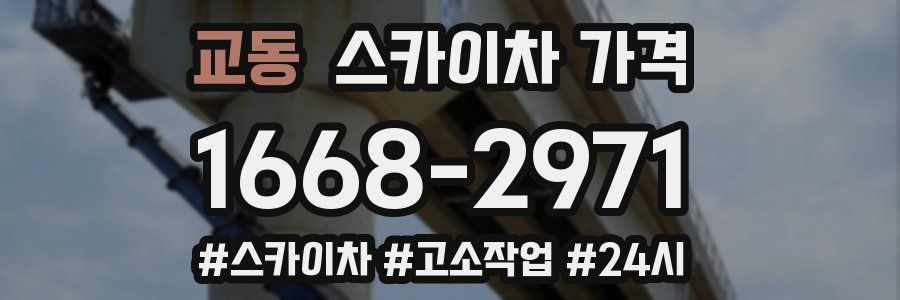 교동 스카이차 가격