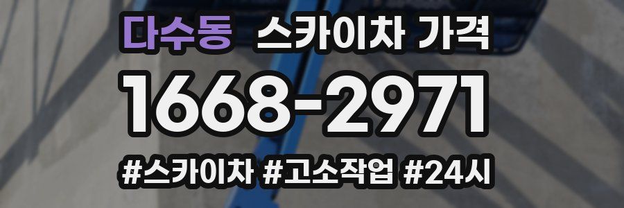 다수동 스카이차 가격