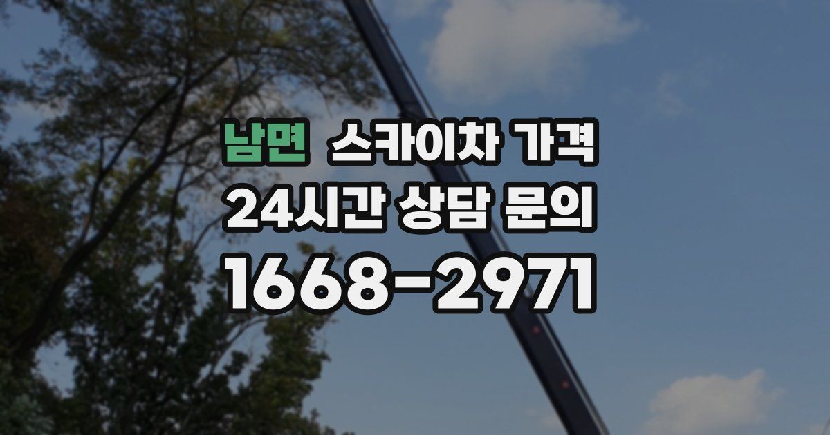 남면 스카이차 가격