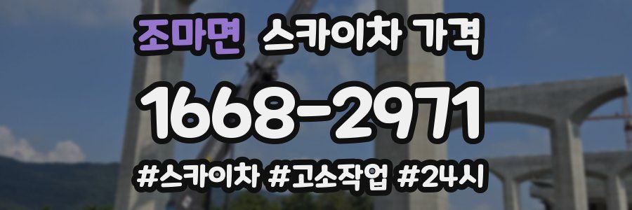 조마면 스카이차 가격