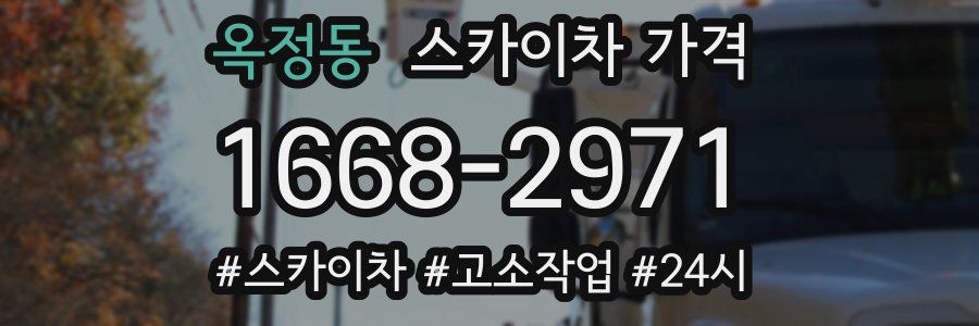 옥정동 스카이차 가격