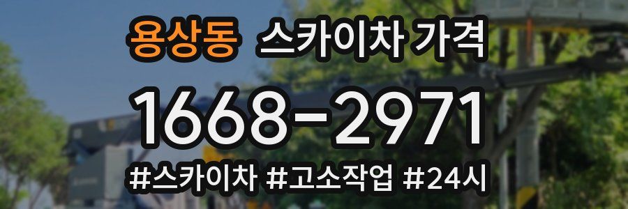 용상동 스카이차 가격