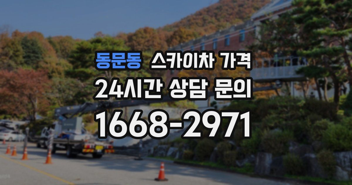 동문동 스카이차 가격