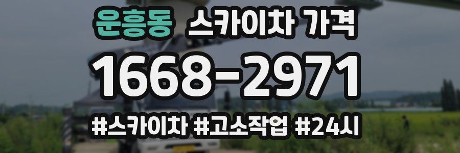 운흥동 스카이차 가격