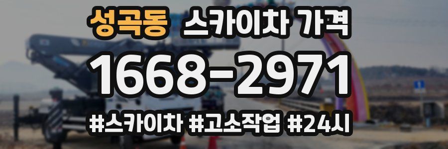 성곡동 스카이차 가격