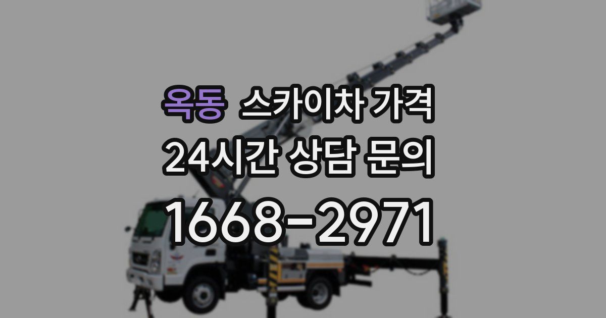 옥동 스카이차 가격