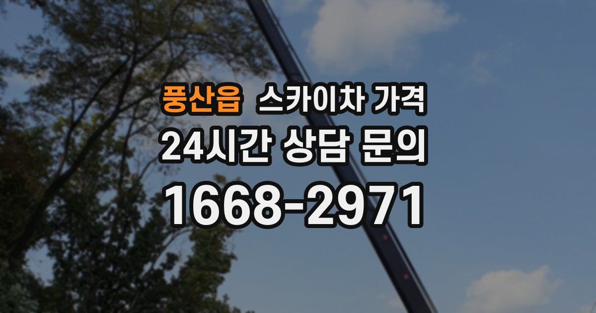 풍산읍 스카이차 가격