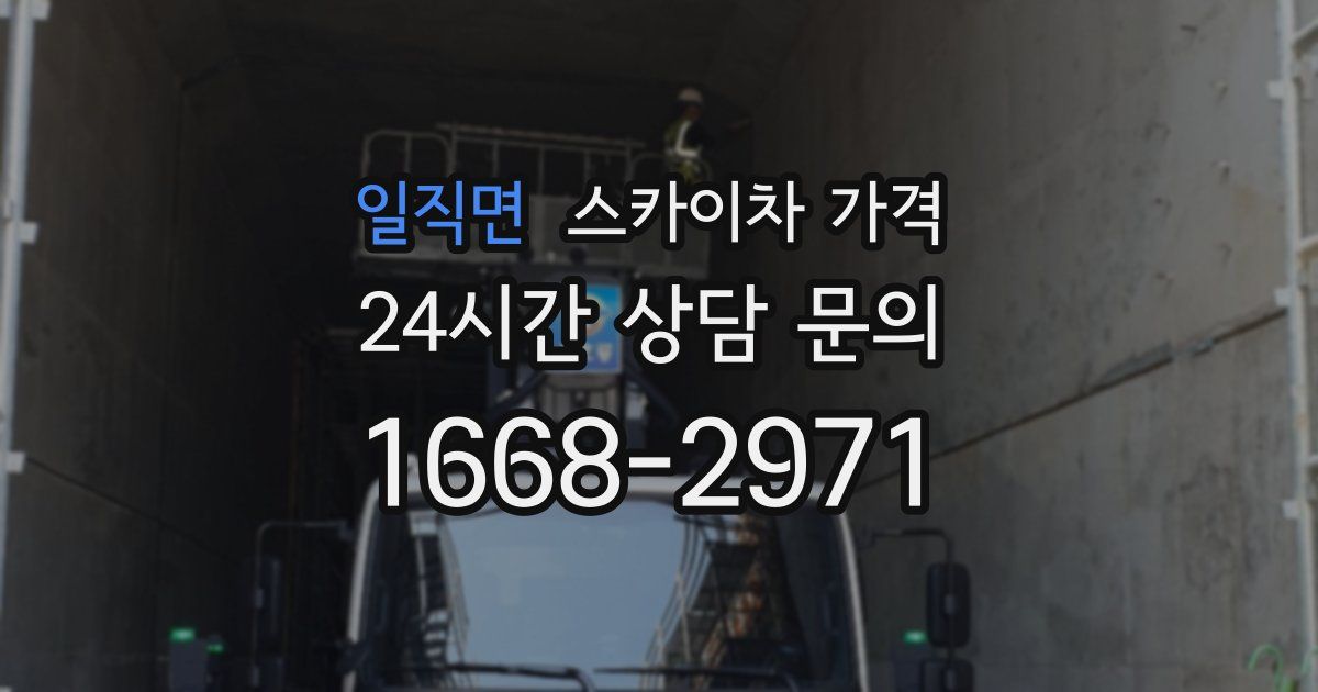 일직면 스카이차 가격