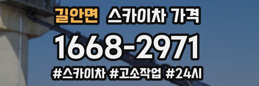 길안면 스카이차 가격