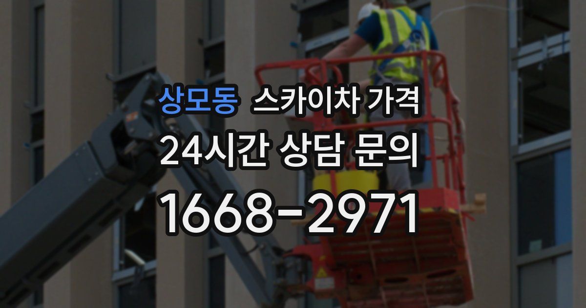 상모동 스카이차 가격