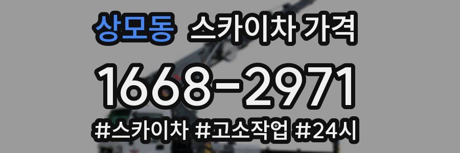 상모동 스카이차 가격