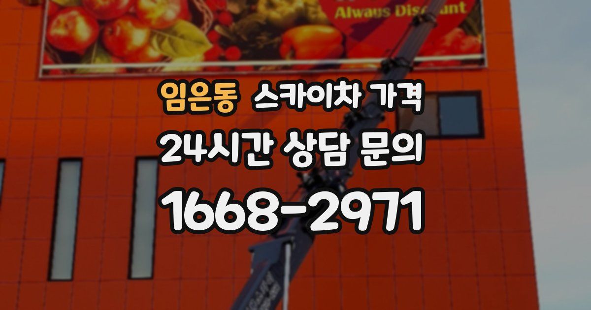 임은동 스카이차 가격