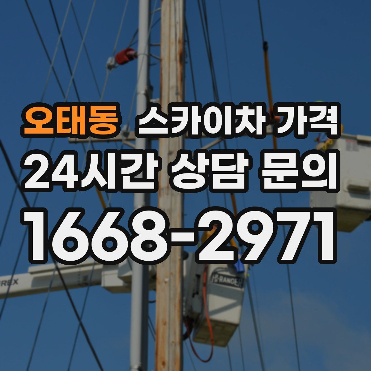 오태동 스카이차 가격