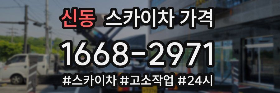 신동 스카이차 가격