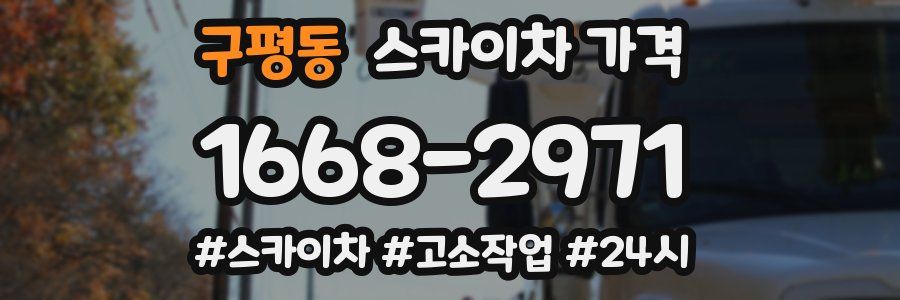 구평동 스카이차 가격