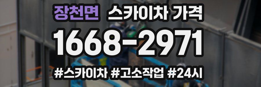 장천면 스카이차 가격