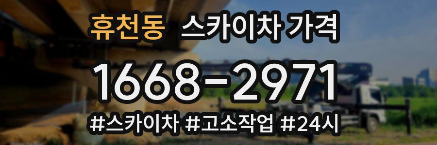 휴천동 스카이차 가격