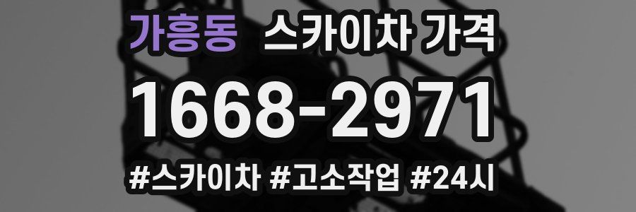 가흥동 스카이차 가격