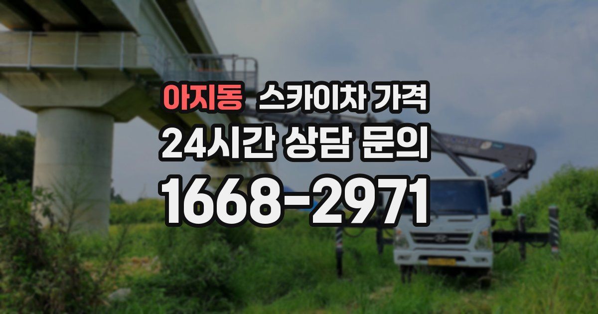 아지동 스카이차 가격