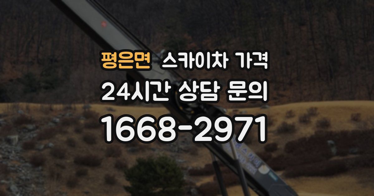 평은면 스카이차 가격