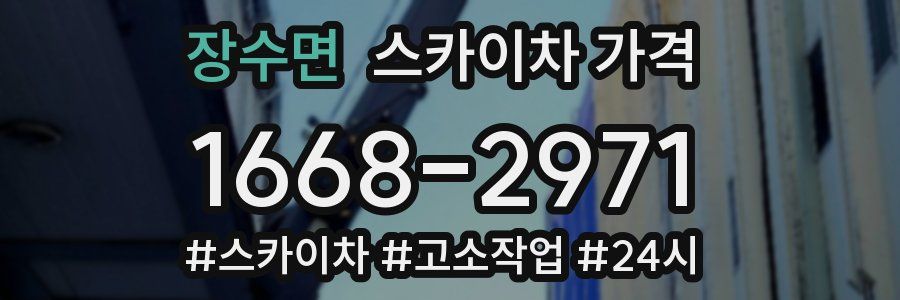 장수면 스카이차 가격