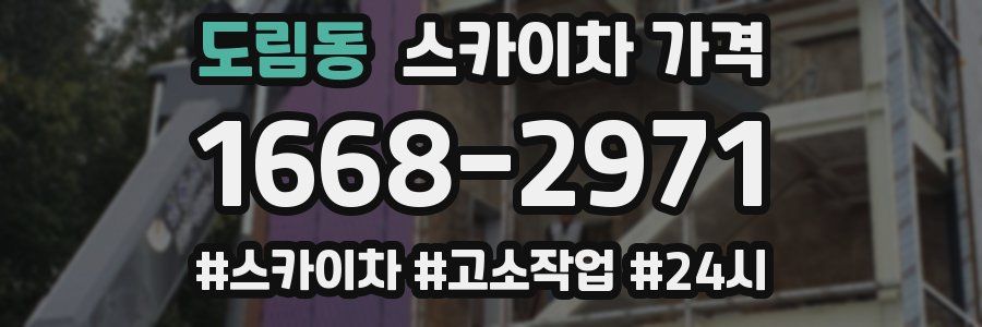 도림동 스카이차 가격