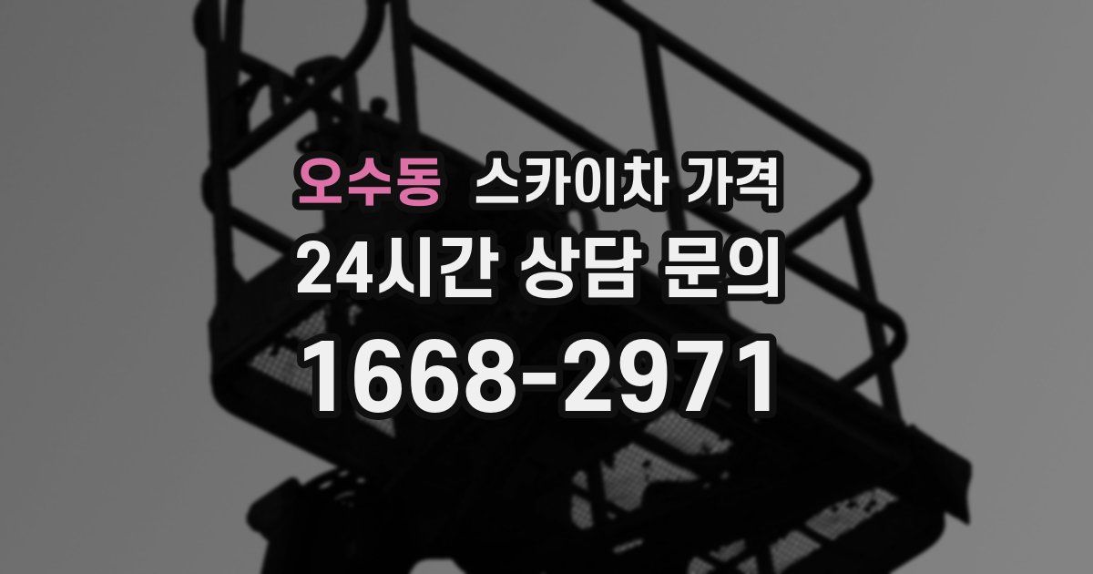 오수동 스카이차 가격