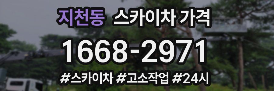 지천동 스카이차 가격