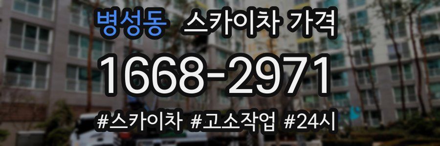 병성동 스카이차 가격