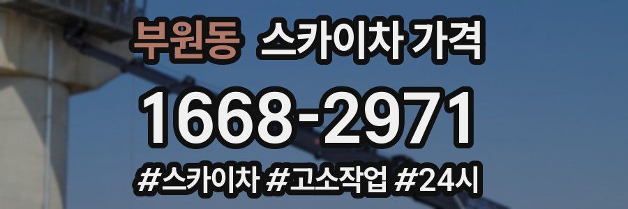 부원동 스카이차 가격