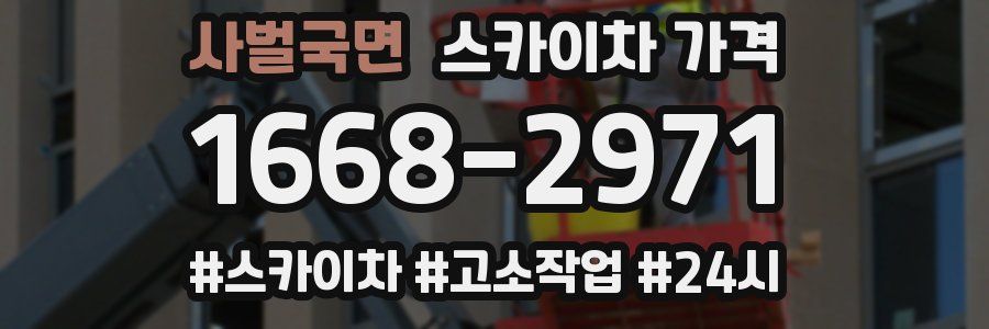 사벌국면 스카이차 가격