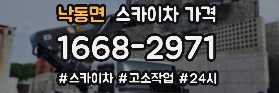 낙동면 스카이차 가격