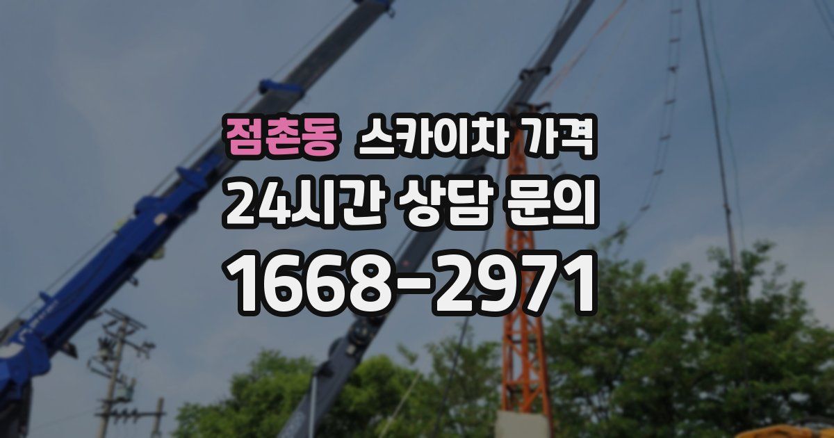 점촌동 스카이차 가격