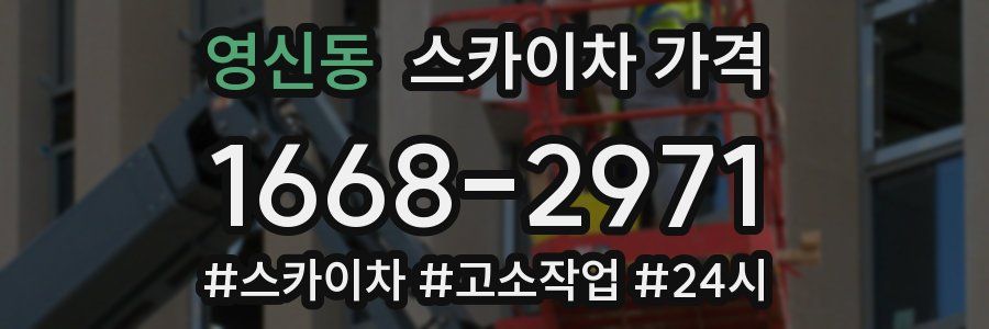 영신동 스카이차 가격