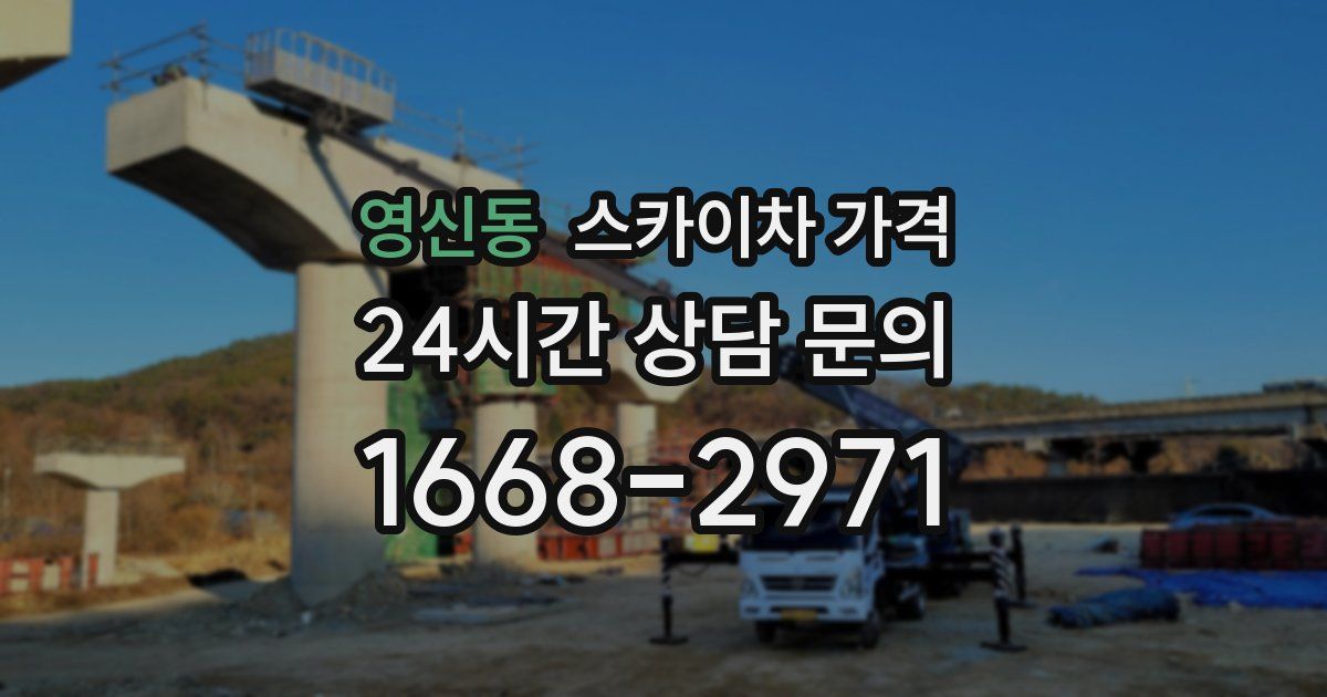 영신동 스카이차 가격