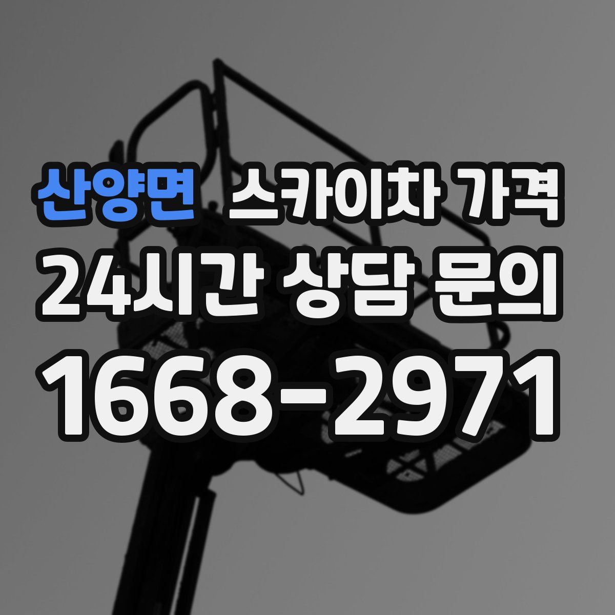 산양면 스카이차 가격