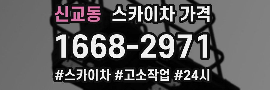 신교동 스카이차 가격