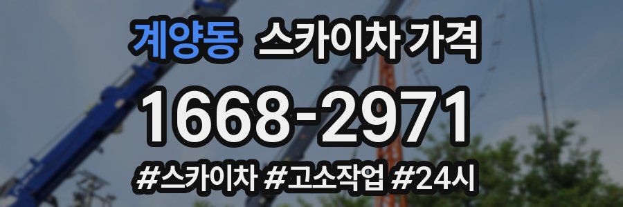 계양동 스카이차 가격