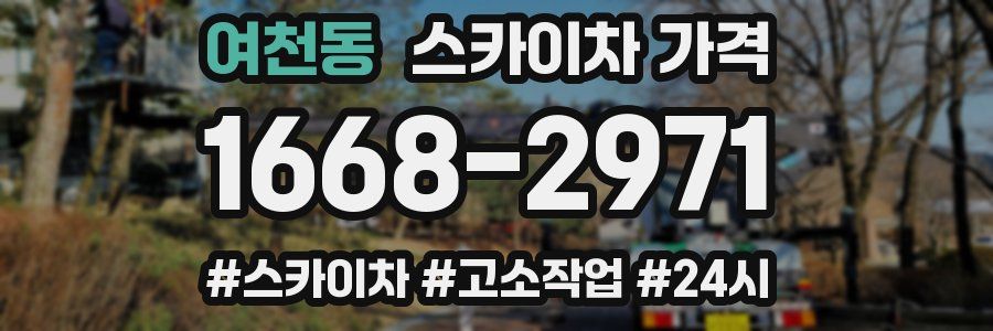 여천동 스카이차 가격