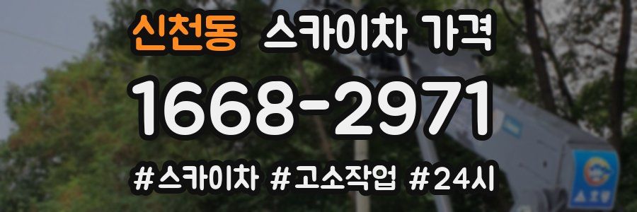 신천동 스카이차 가격