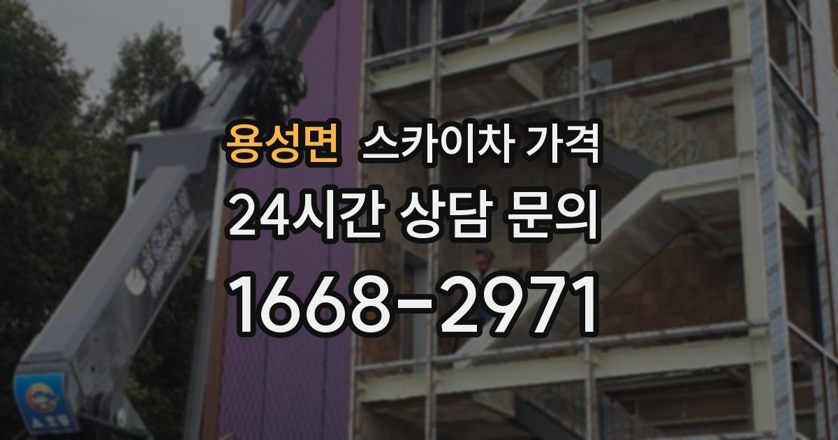 용성면 스카이차 가격