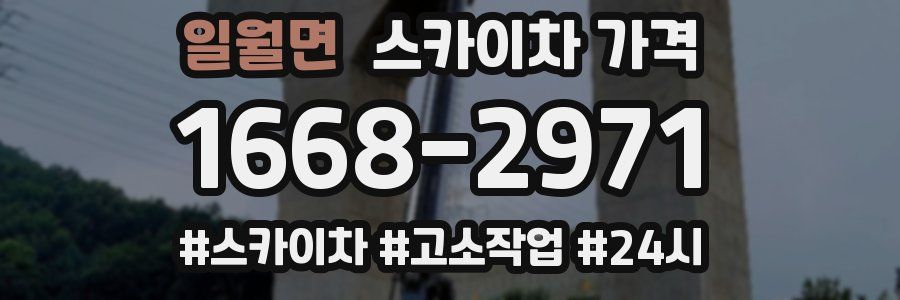 일월면 스카이차 가격