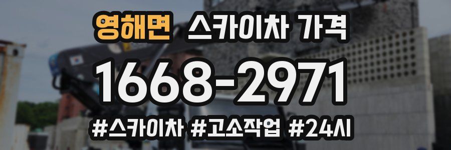 영해면 스카이차 가격