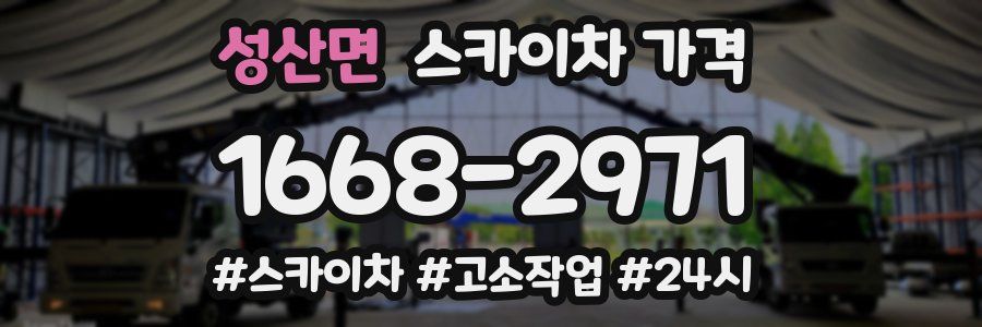 성산면 스카이차 가격