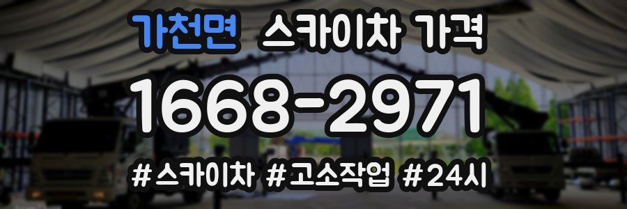 가천면 스카이차 가격