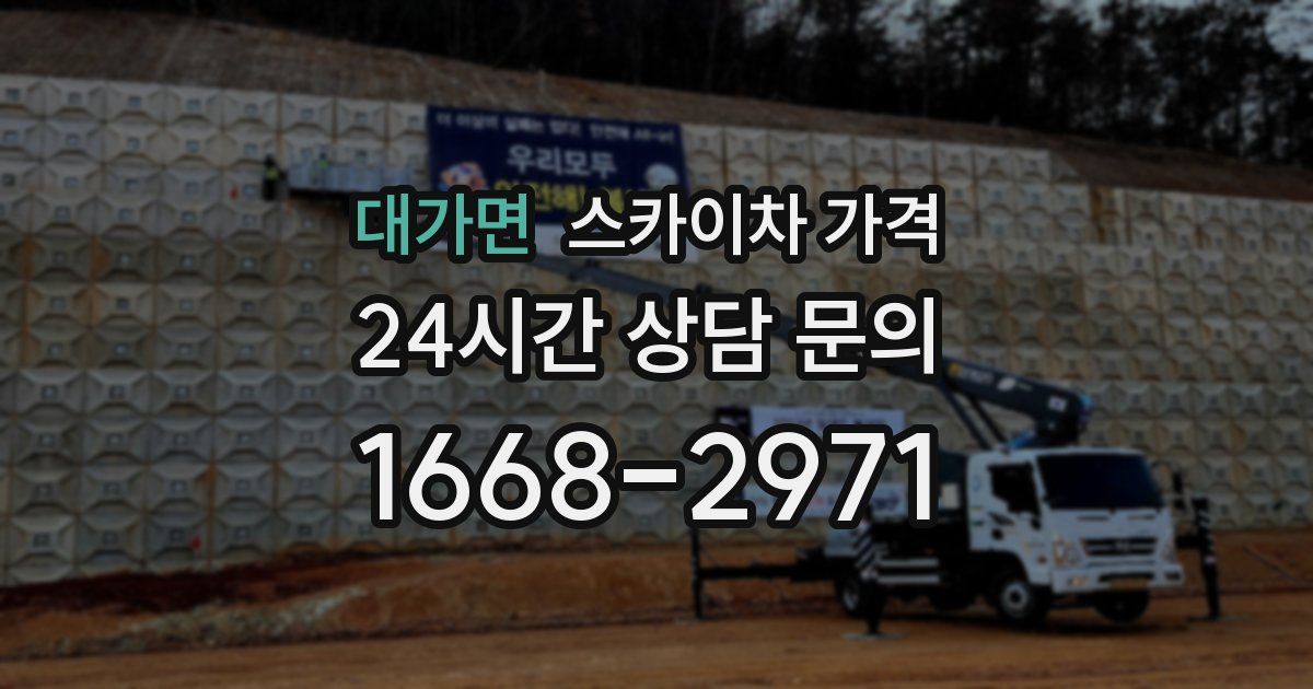 대가면 스카이차 가격