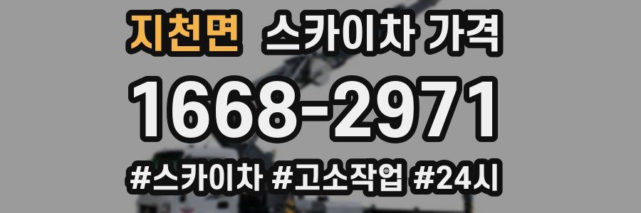 지천면 스카이차 가격