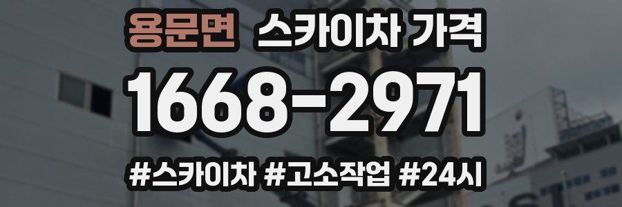 용문면 스카이차 가격