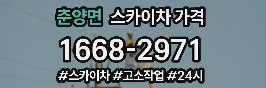 춘양면 스카이차 가격