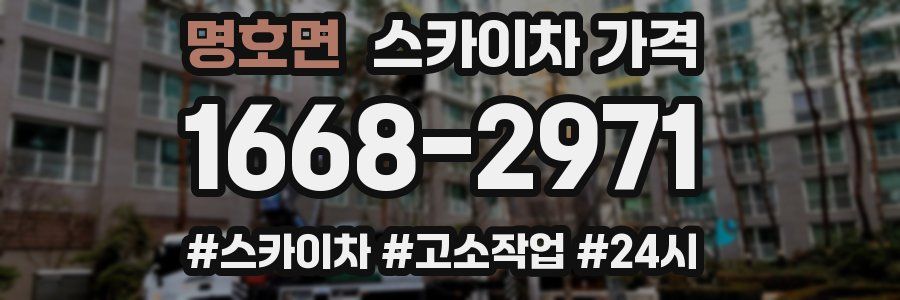 명호면 스카이차 가격